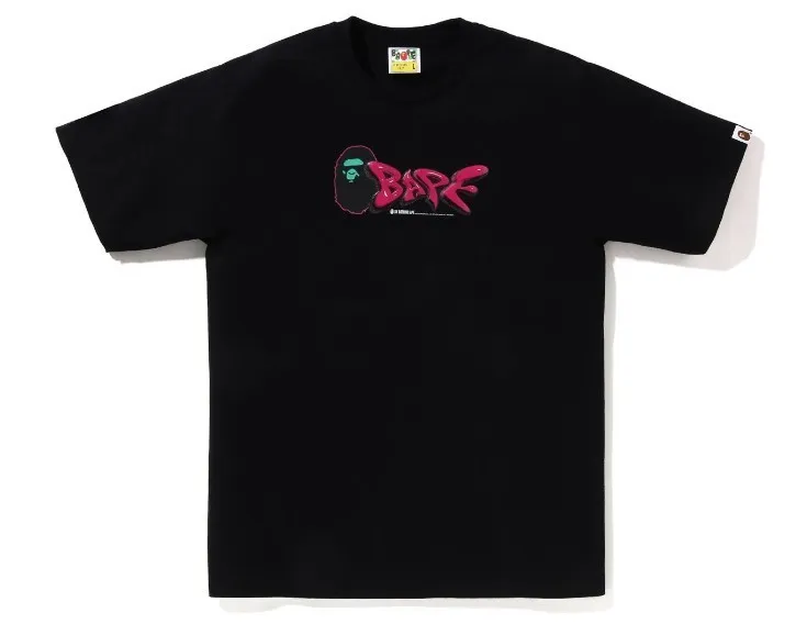 A BATHING APE  |Crew Neck Street Style Plain Cotton Short Sleeves Logo