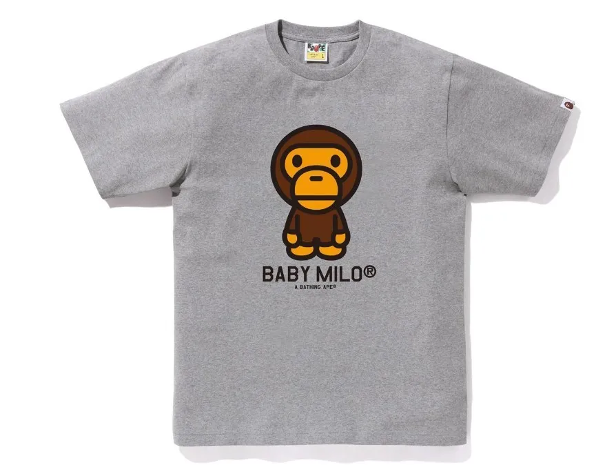 A BATHING APE  |Crew Neck Unisex Plain Other Animal Patterns Cotton