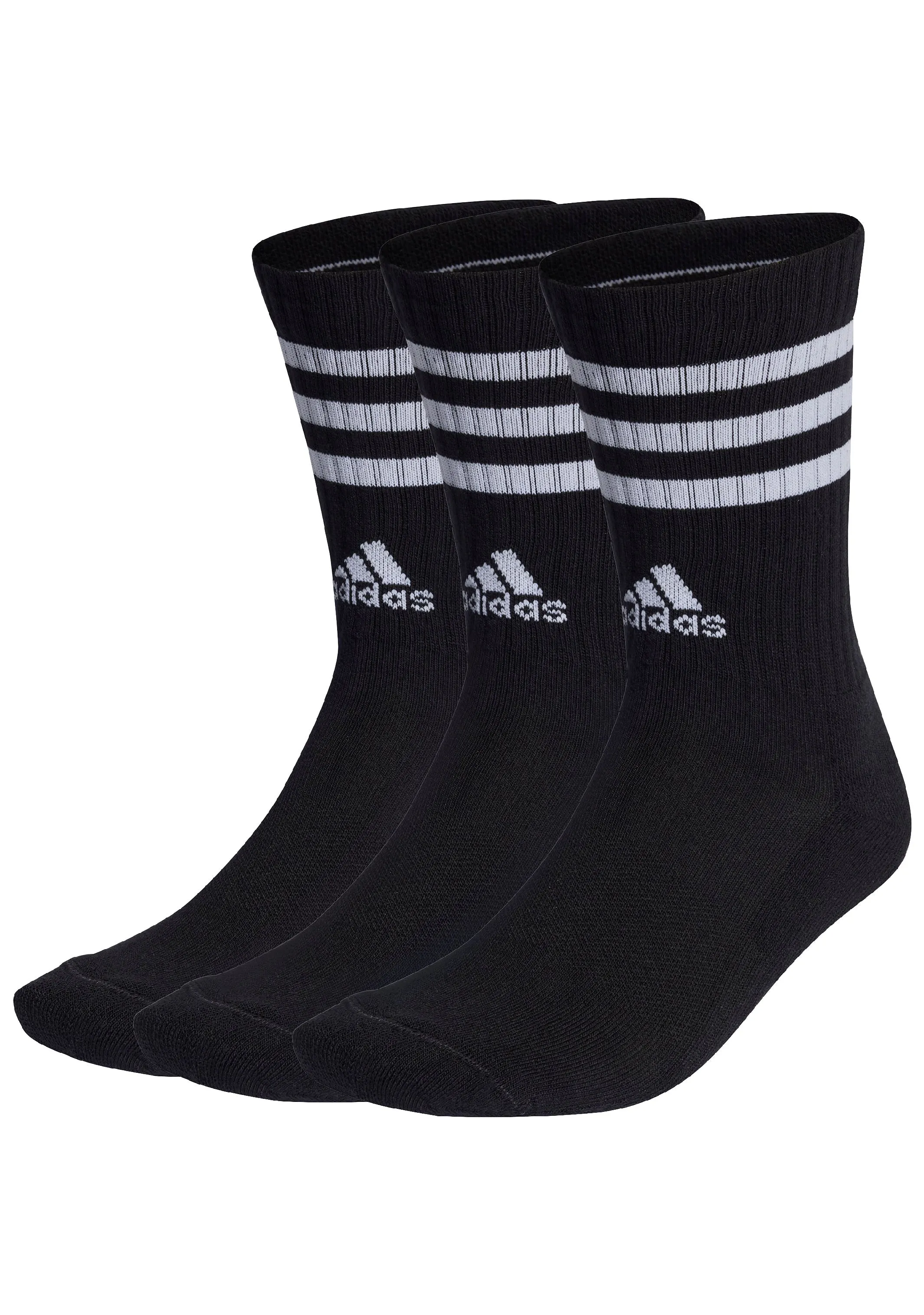 Adidas 3-Stripes Cushioned Crew Socks 3 Pairs  IC1321