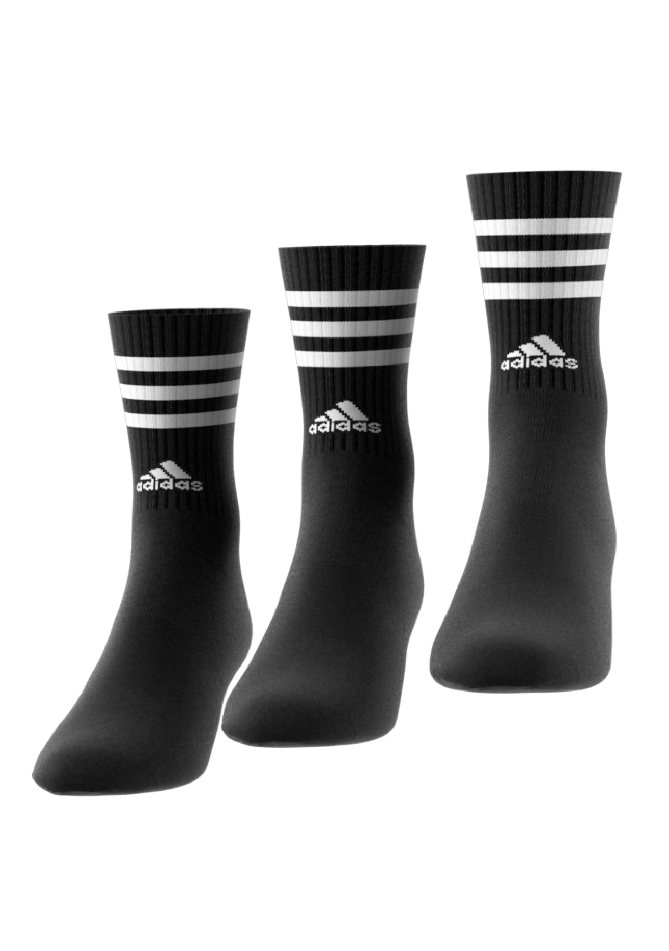 Adidas 3-Stripes Cushioned Crew Socks 3 Pairs  IC1321