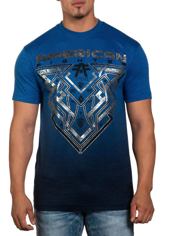 American Fighter Briggs Short Sleeve Tee T-Shirt - Palace Blue/Limoges