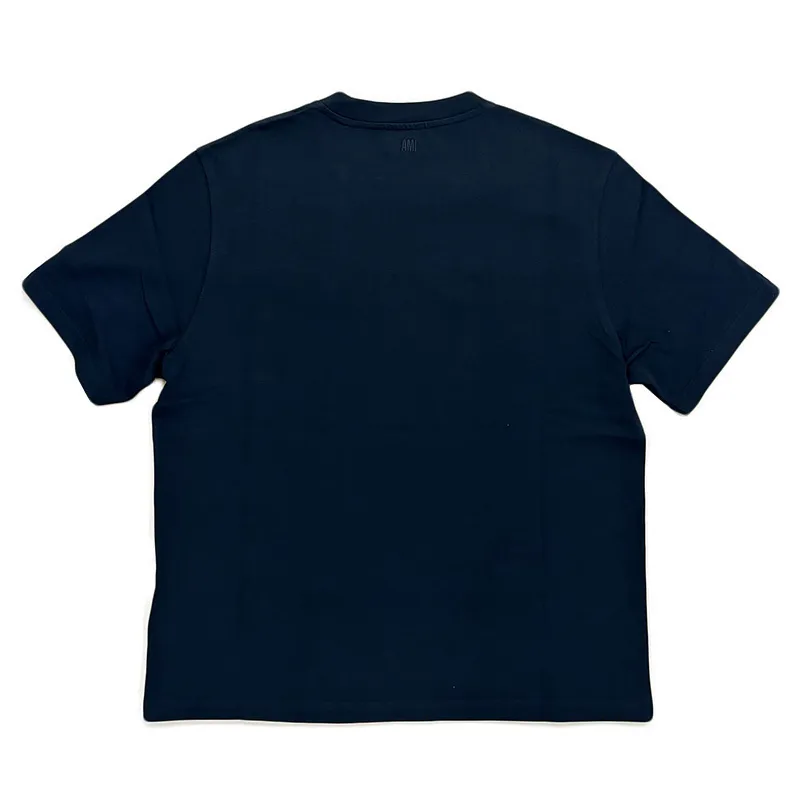 AMI PARIS  |Crew Neck Heart Plain Cotton Short Sleeves Logo Designers