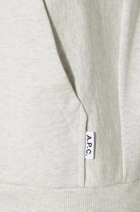 A.P.C. cotton sweatshirt Hoodie Bruce men's beige color COGWV.H27867.PAA