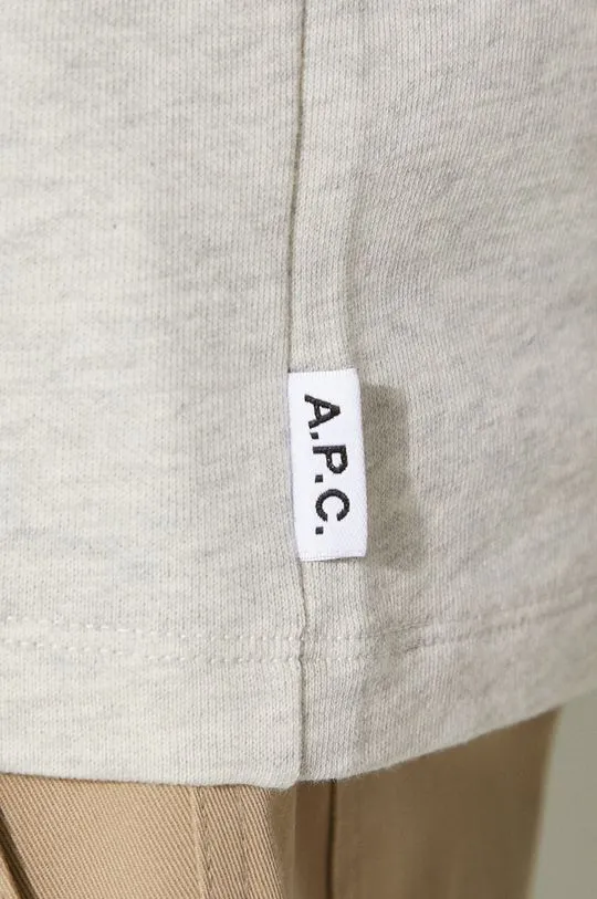 A.P.C. cotton t-shirt T-Shirt Johnny men’s beige color COGWU.H26321.PAA