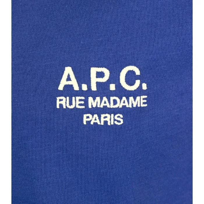 A.P.C.  |Crew Neck Plain Cotton Logo Designers Crew Neck T-Shirts