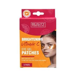 Beauty Formulas Patchs de gel éclaircissant pour les yeux à la vitamine C, 6 paires