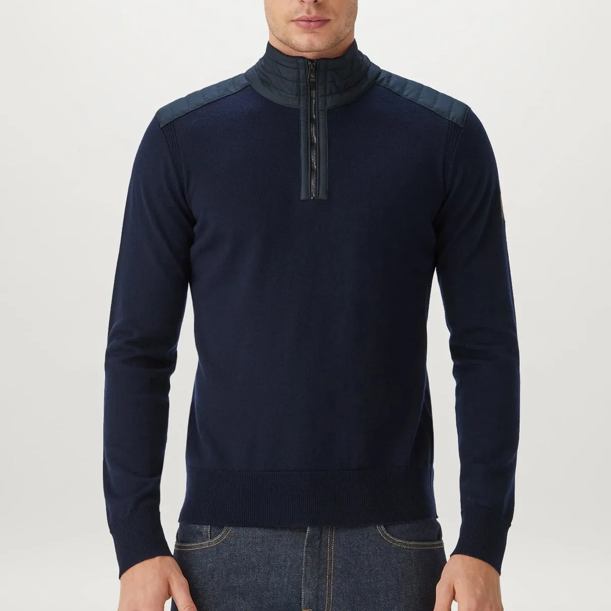 Belstaff - Kilmington Quarter Zip in Washed Navy