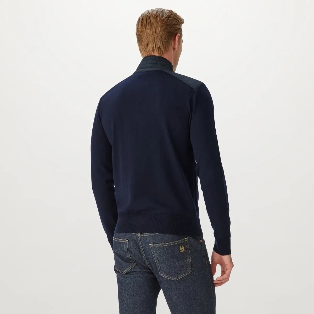 Belstaff - Kilmington Quarter Zip in Washed Navy