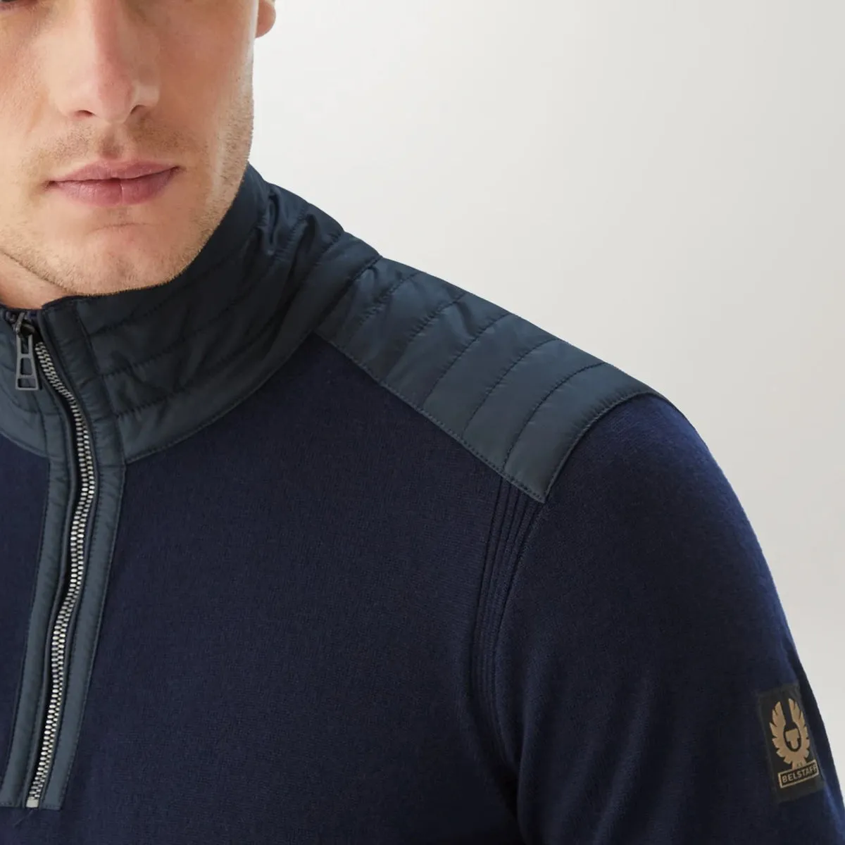 Belstaff - Kilmington Quarter Zip in Washed Navy