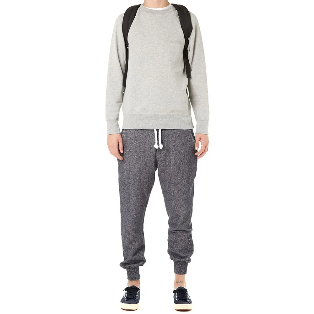 Bleu de Paname Heavyweight Fleece SL PantFlecked Marine