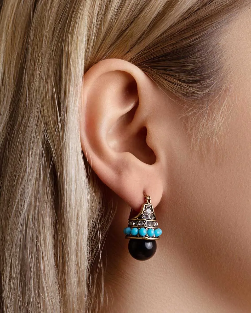 Bohemian Black Palace Earrings