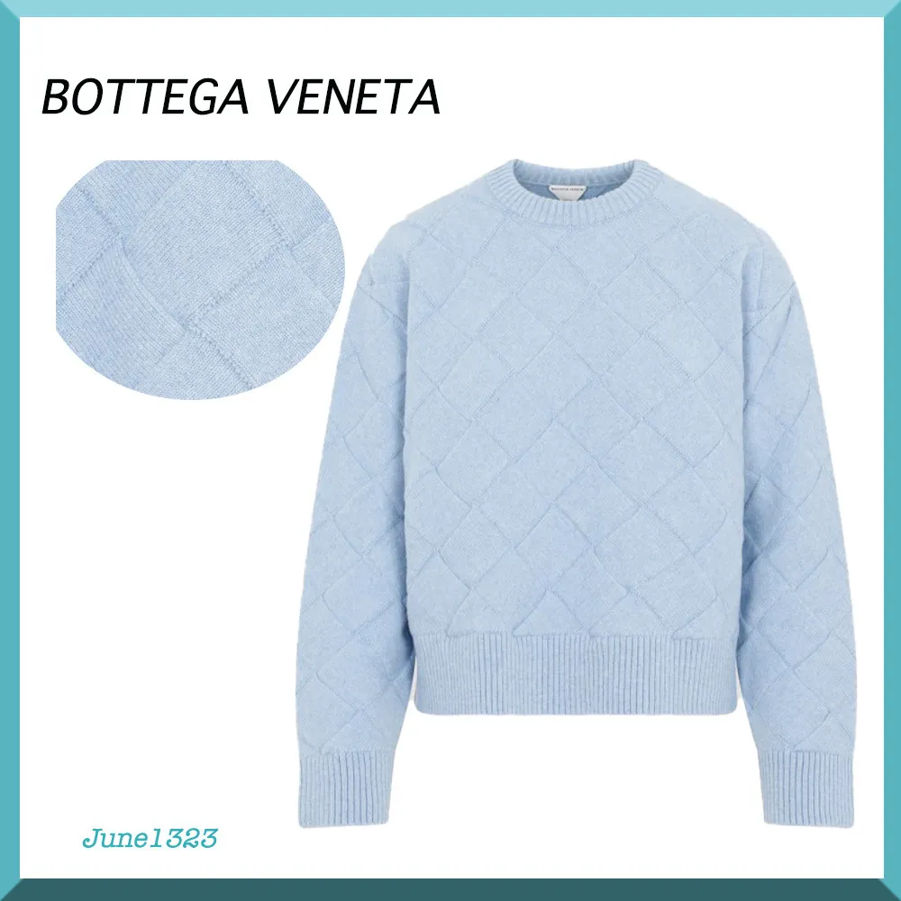 BOTTEGA VENETA  |Casual Style Wool Long Sleeves Plain Elegant Style