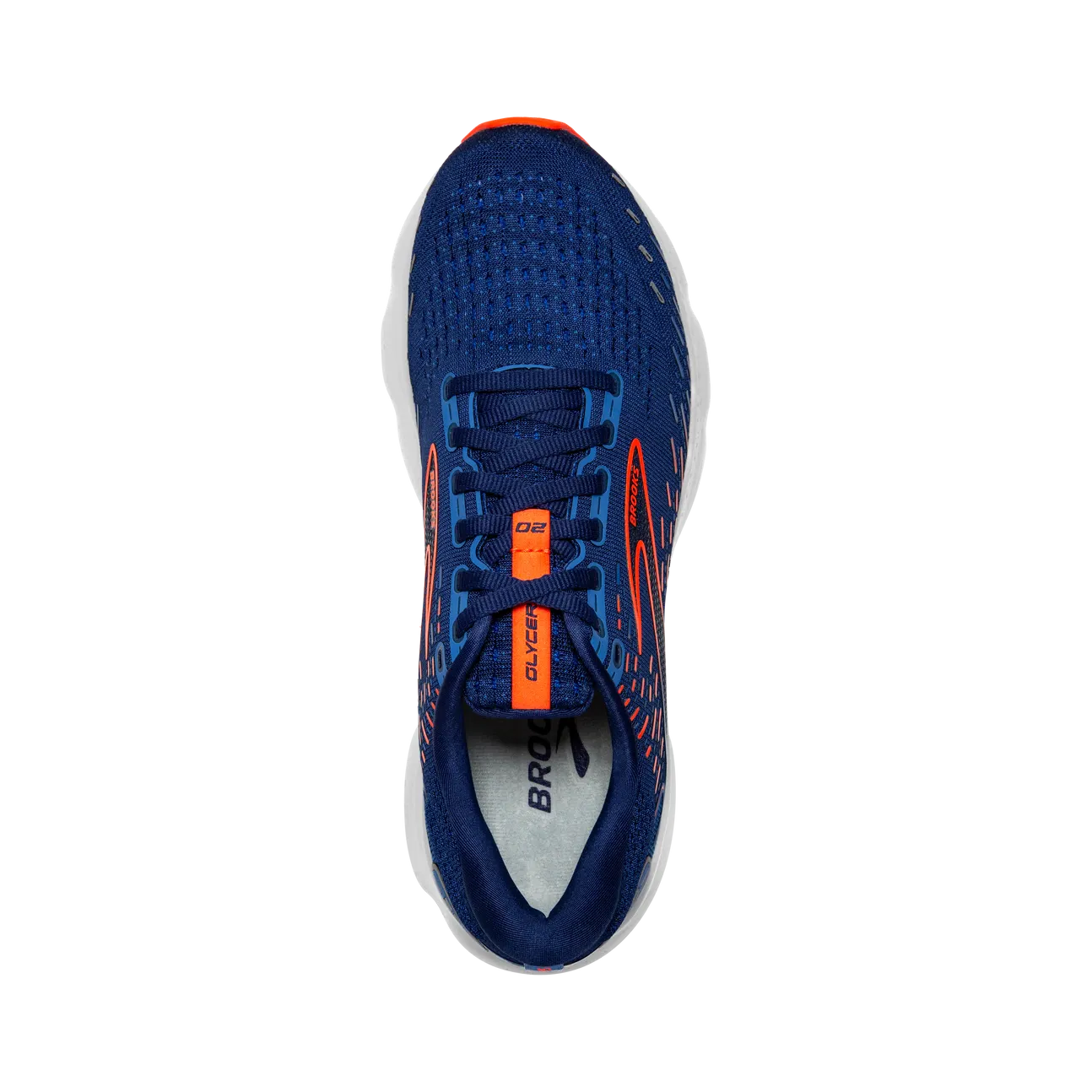 Brooks Glycerin 20 (Blue Depths/Palace Blue/Orange) - Men's