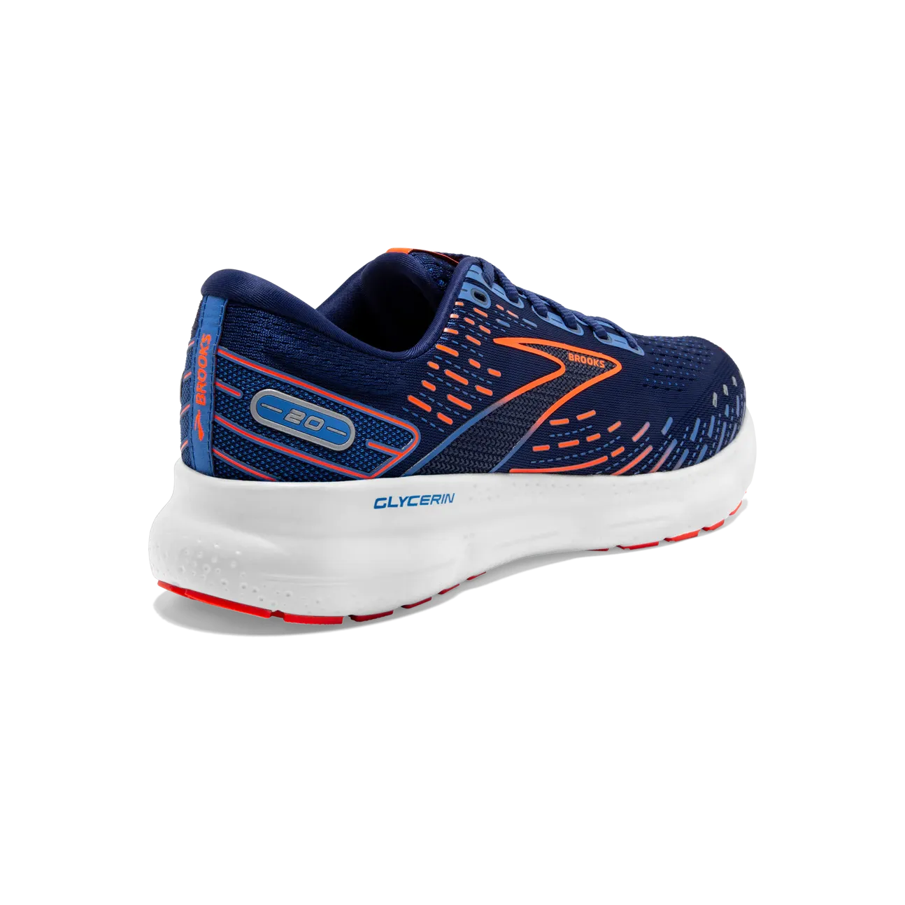 Brooks Glycerin 20 (Blue Depths/Palace Blue/Orange) - Men's