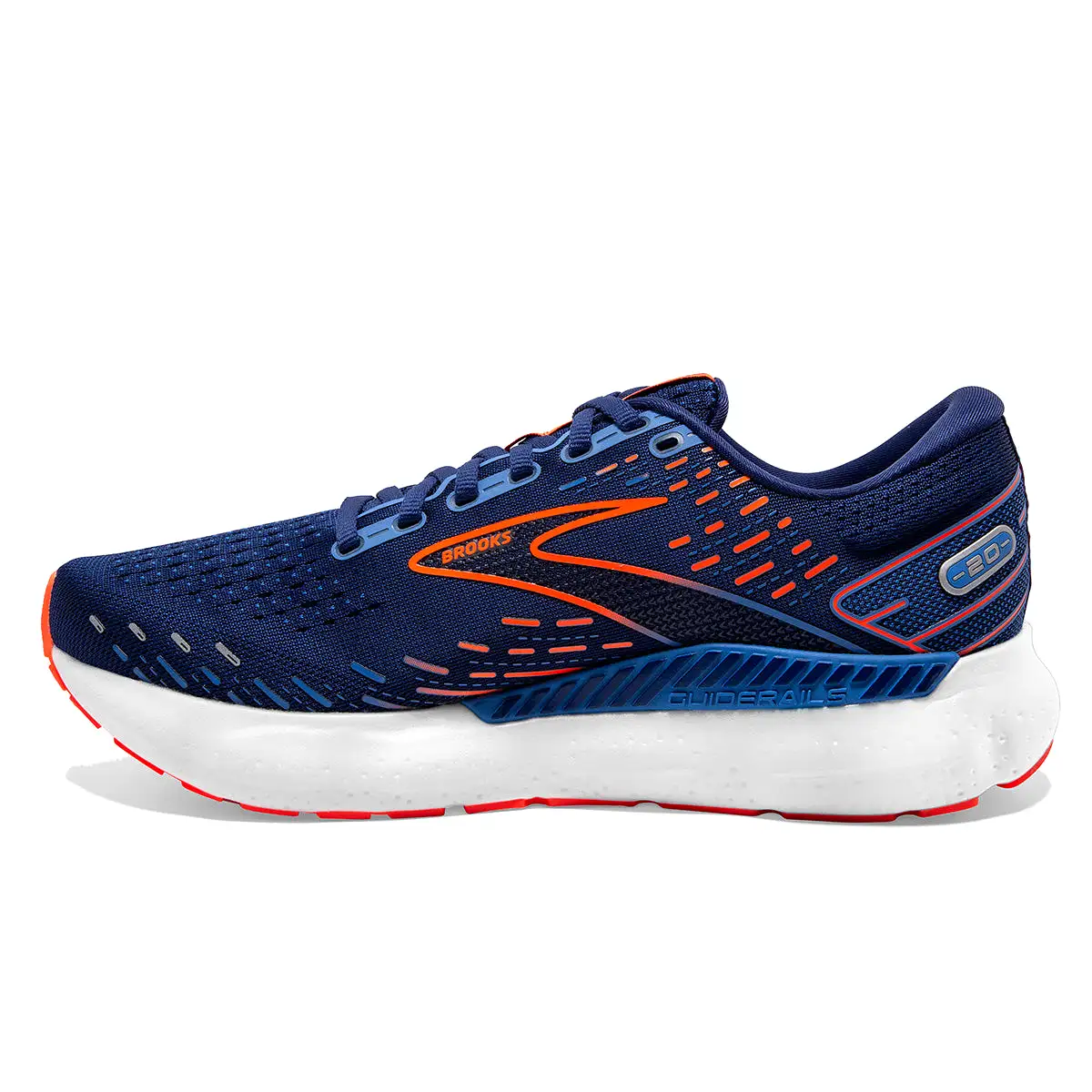 Brooks Glycerin GTS 20 Mens | Blue Depths/palace Blue/orange