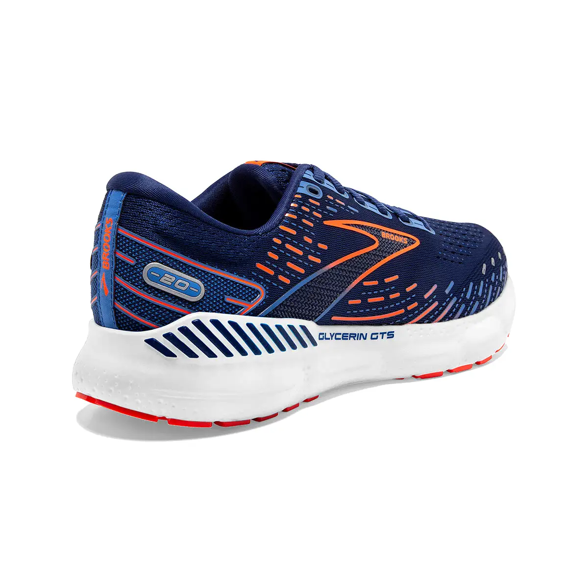 Brooks Glycerin GTS 20 Mens | Blue Depths/palace Blue/orange