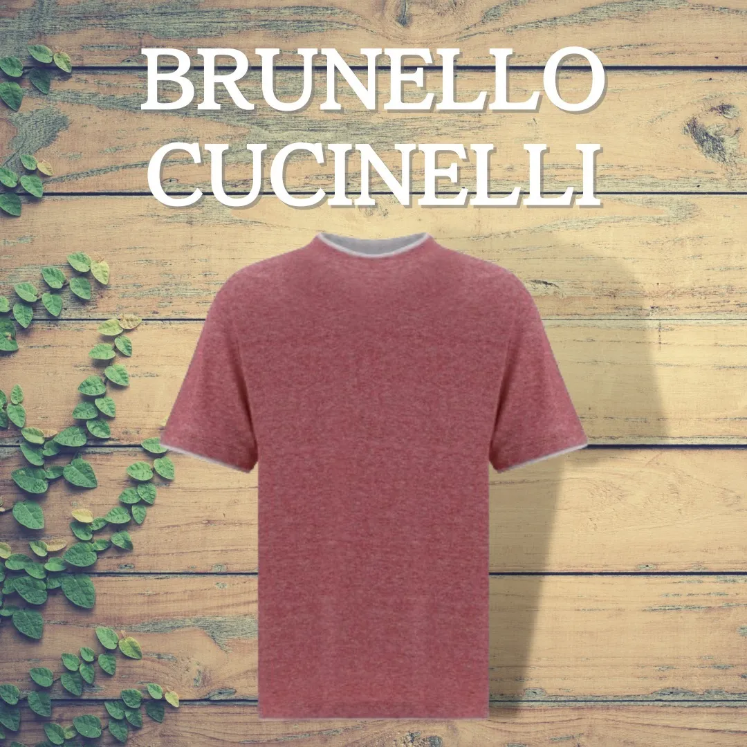 BRUNELLO CUCINELLI  |Crew Neck Plain Cotton Short Sleeves Crew Neck T-Shirts