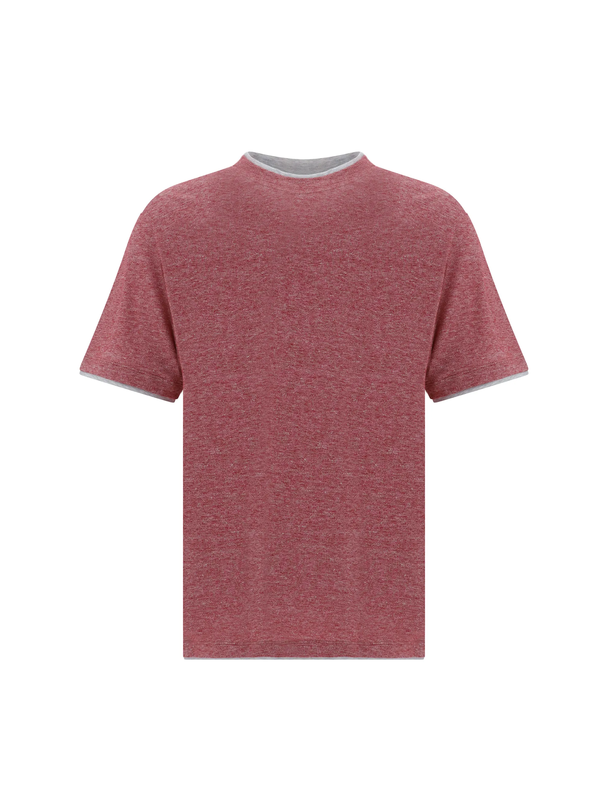 BRUNELLO CUCINELLI  |Crew Neck Plain Cotton Short Sleeves Crew Neck T-Shirts