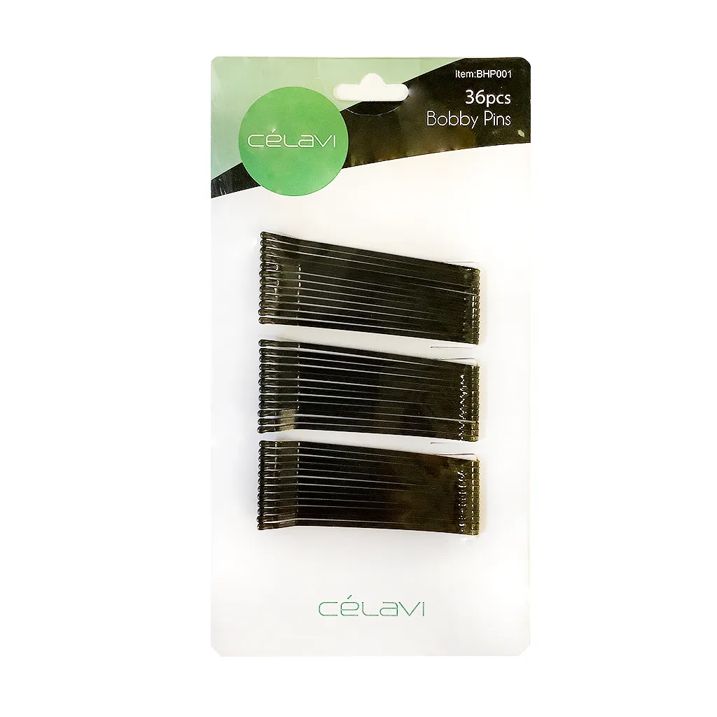 CELAVI 36 Black Bobby Pins Pasadores Para Cabello