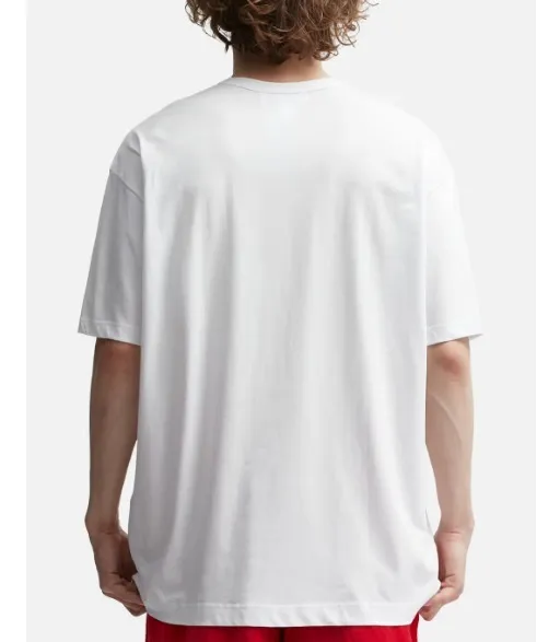 COMME des GARCONS  |Crew Neck Collaboration Plain Cotton Short Sleeves Oversized