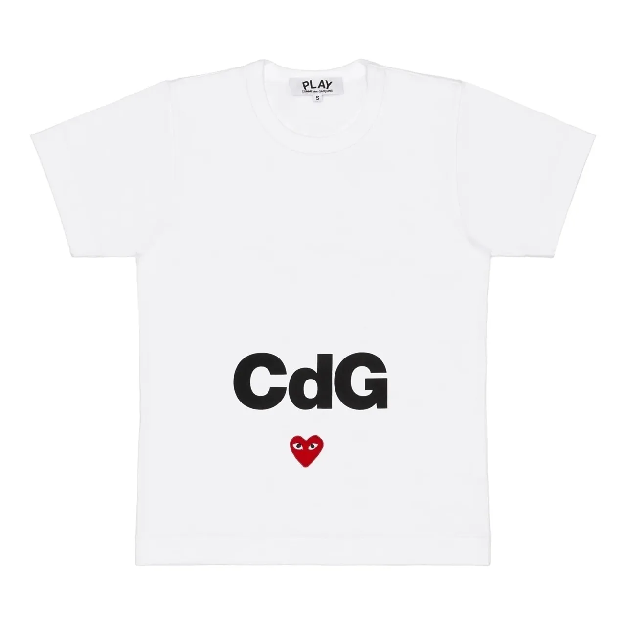 COMME des GARCONS  |Crew Neck Heart Unisex Street Style Cotton Short Sleeves