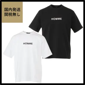 COMME des GARCONS  |Crew Neck Plain Short Sleeves Logo Designers