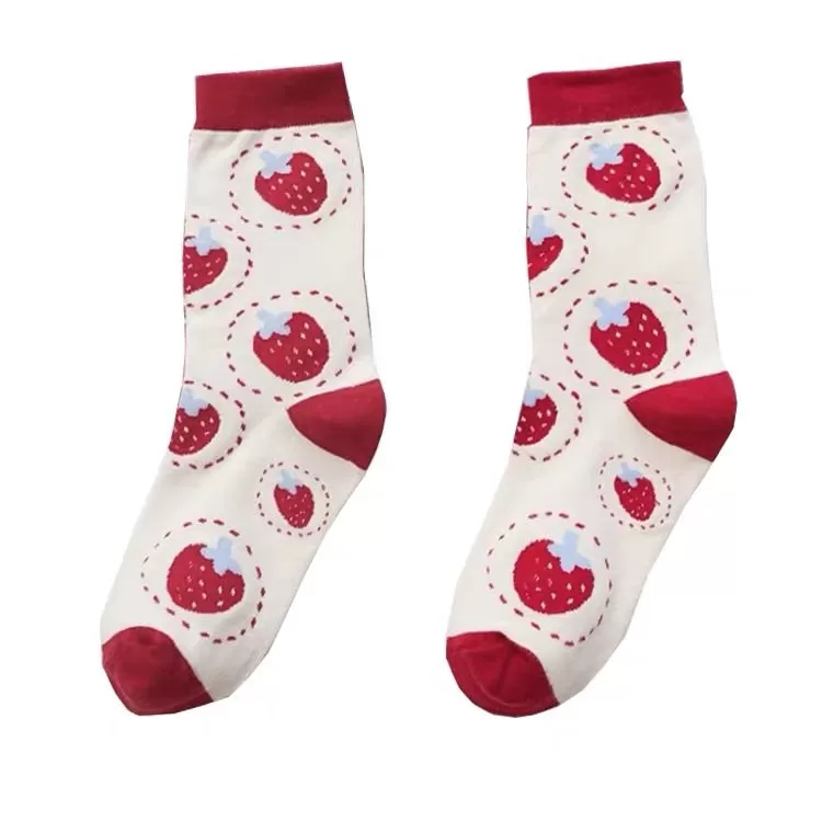 CUTE STRAWBERRY SOCKS BY64032