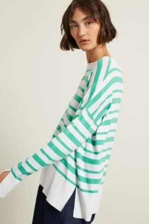 Diffusione Tessile  |Crew Neck Stripes Casual Style Long Sleeves Plain