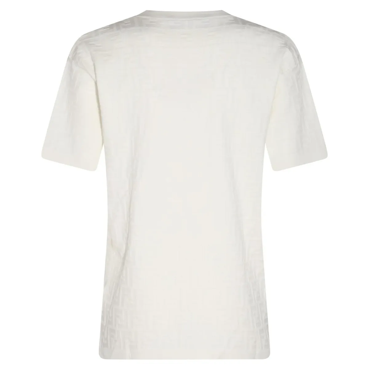 FENDI  |Crew Neck Monogram Casual Style Short Sleeves Office Style