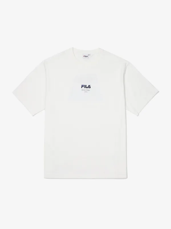 FILA  |Crew Neck Unisex Street Style Plain Cotton Short Sleeves