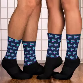 Flick City Discs Navy Socks