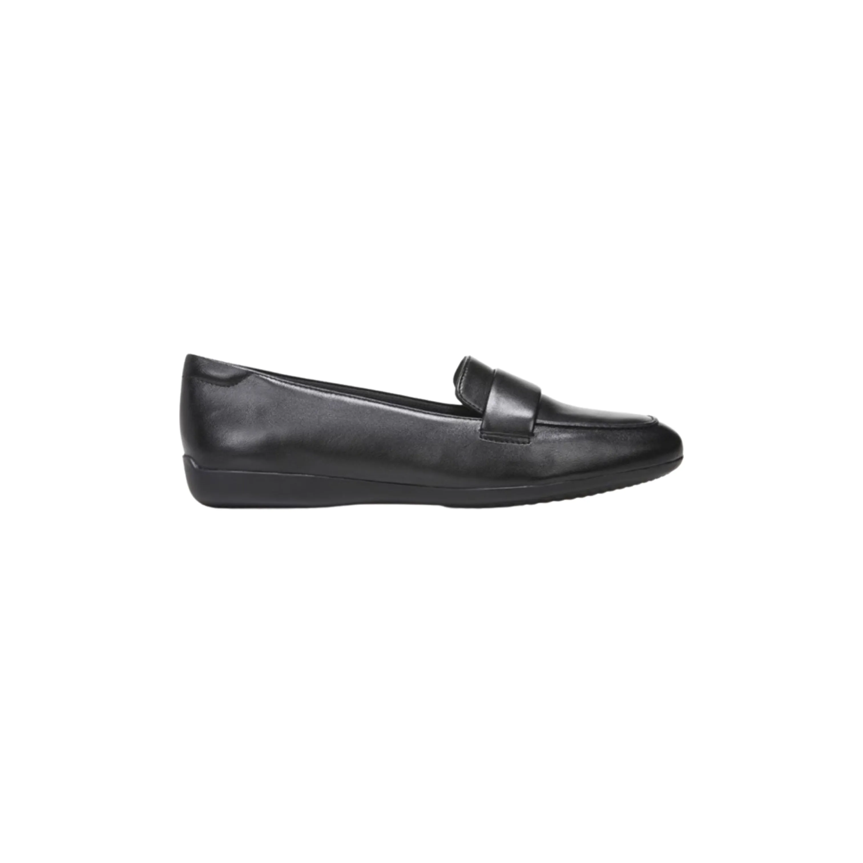 Genn Black Leather Loafer