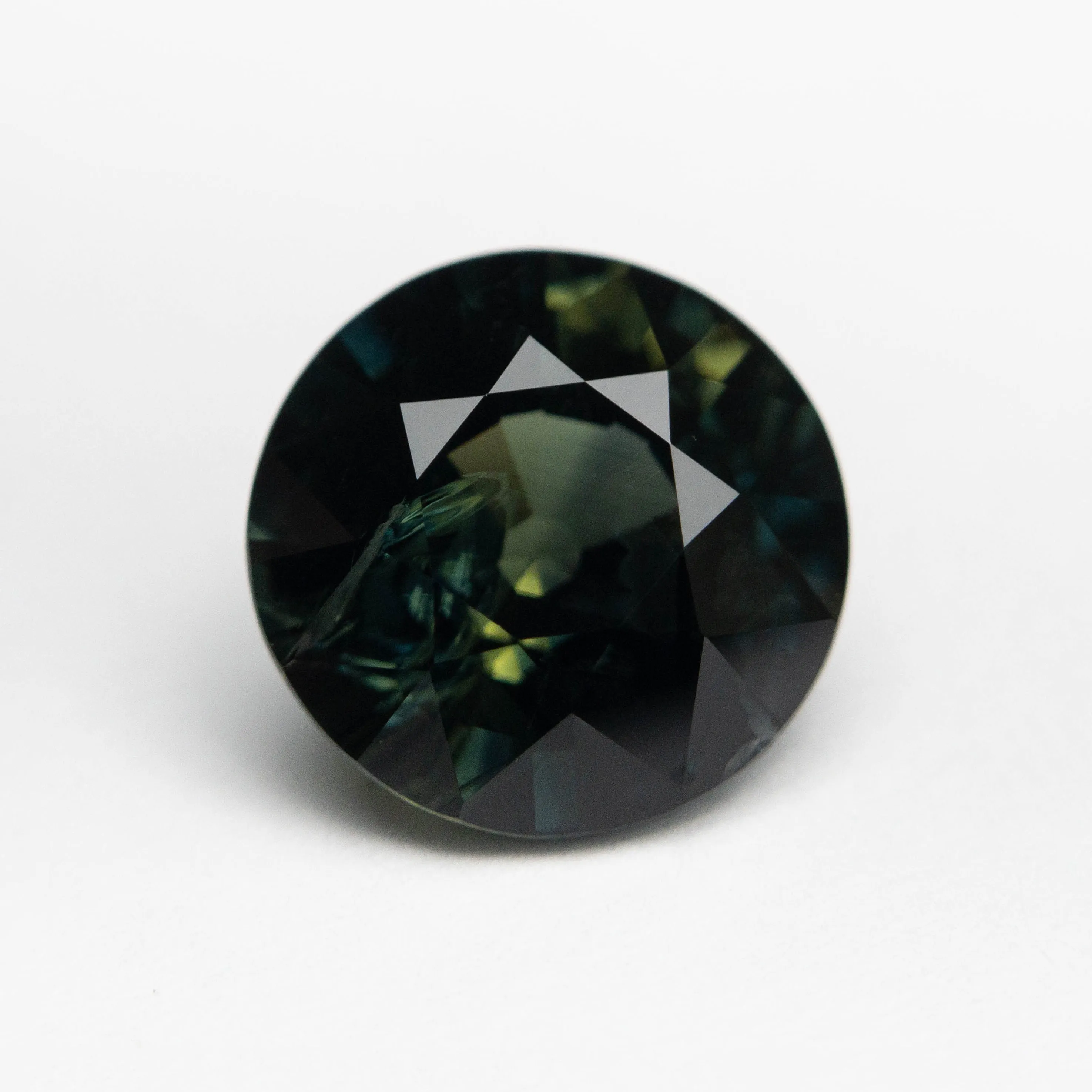 Green/Teal Brilliant Sapphire - 3.27ct Round