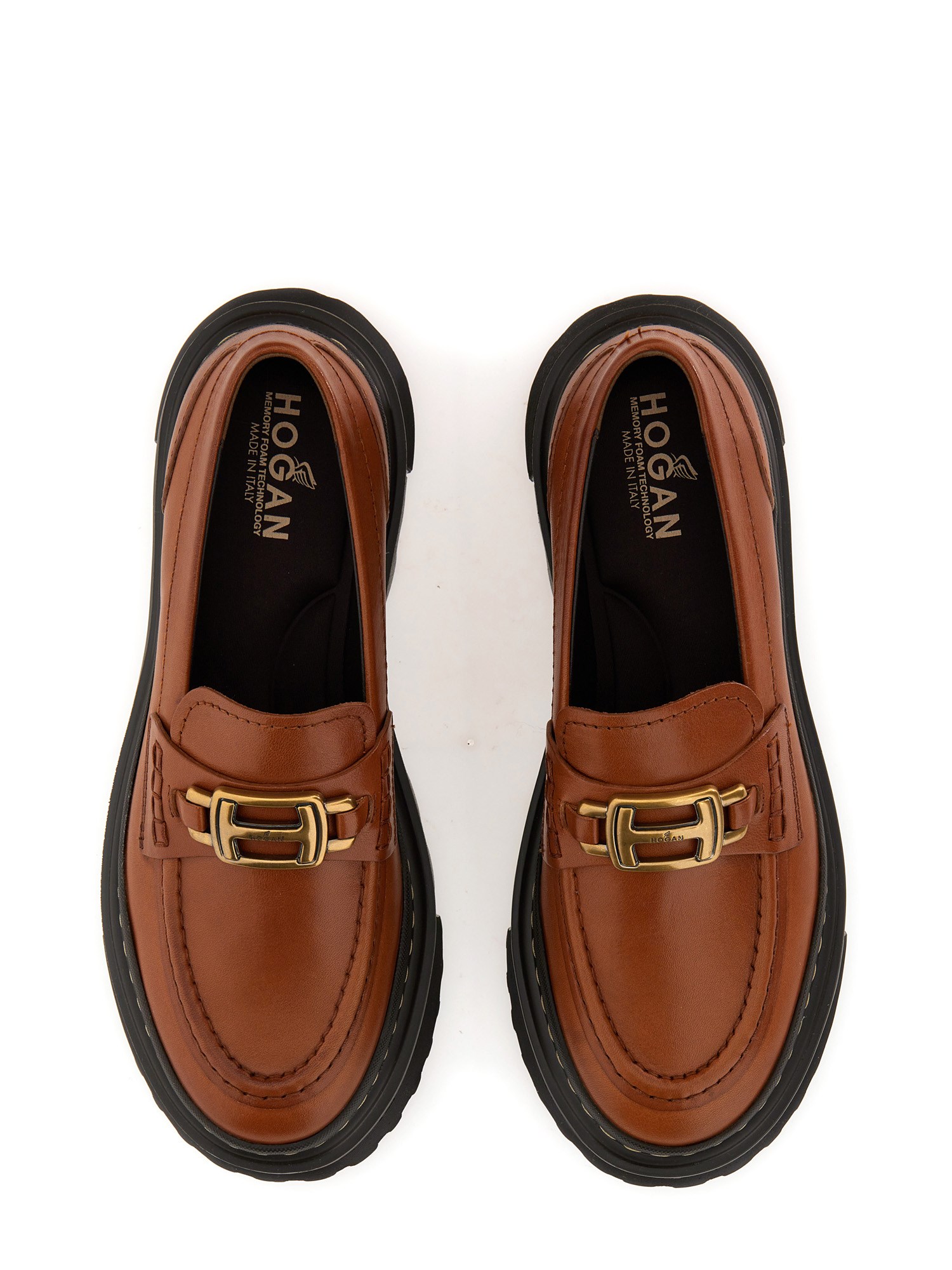 HOGAN    LEATHER MOCCASIN H619