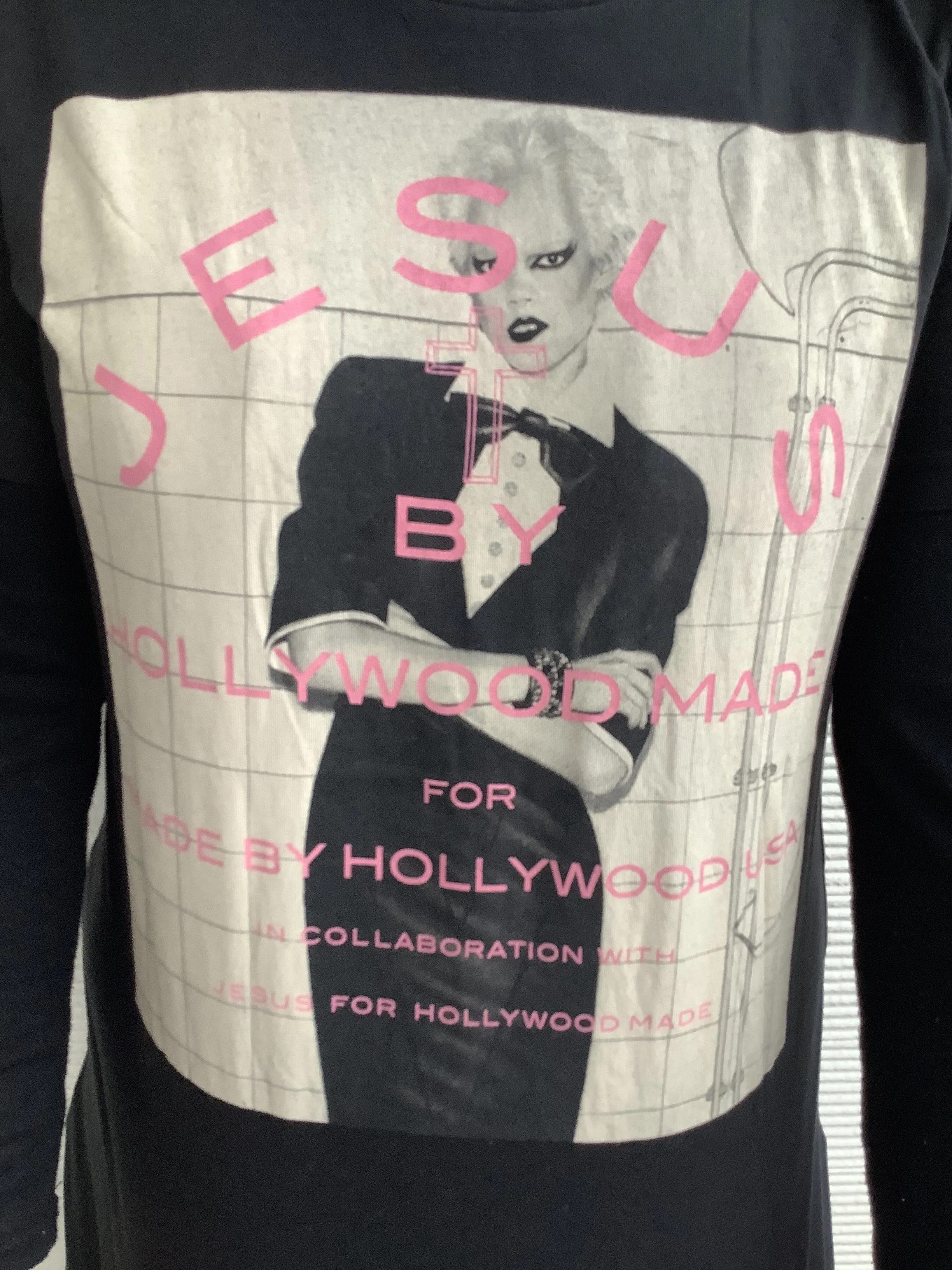 HOLLYWOOD MADE  |Crew Neck Leopard Patterns Unisex Street Style Plain