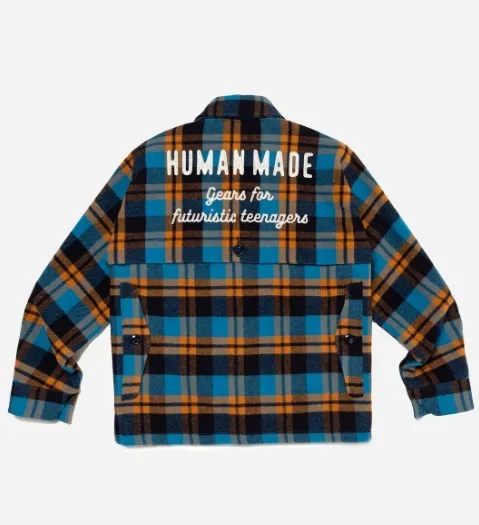 HUMAN MADE  |Gingham Glen Patterns Unisex Wool Nylon Blended Fabrics