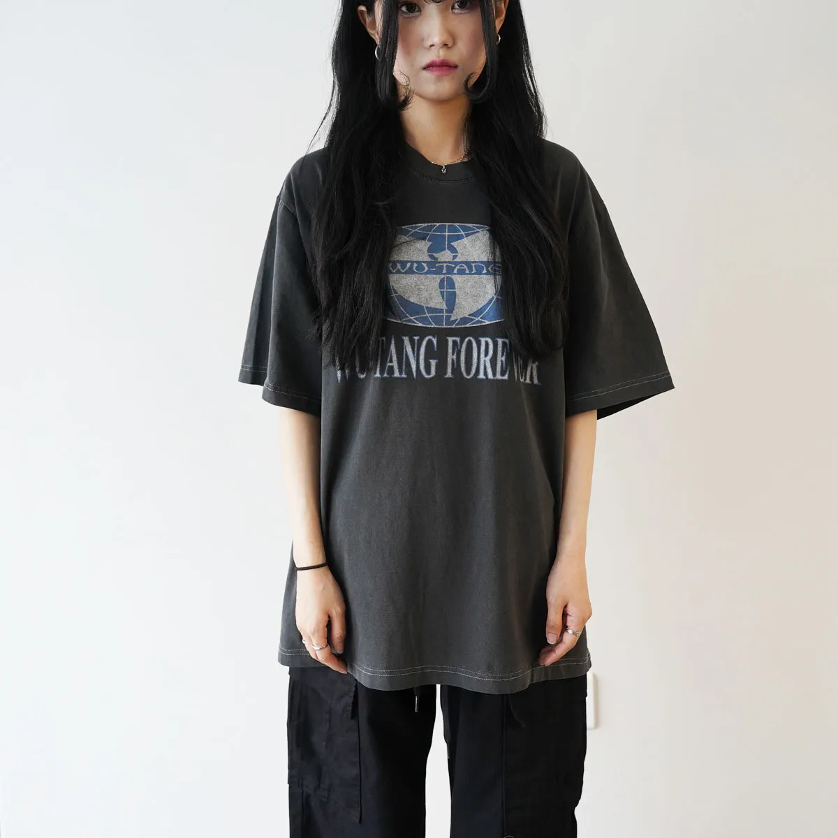 IONSEOUL  |Crew Neck Unisex Street Style Short Sleeves