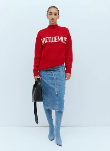 JACQUEMUS  |Crew Neck Casual Style Wool Nylon Street Style Long Sleeves