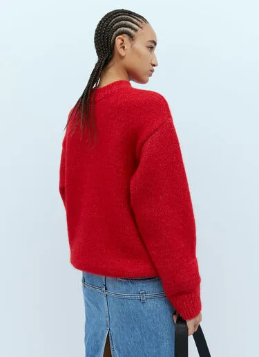 JACQUEMUS  |Crew Neck Casual Style Wool Nylon Street Style Long Sleeves