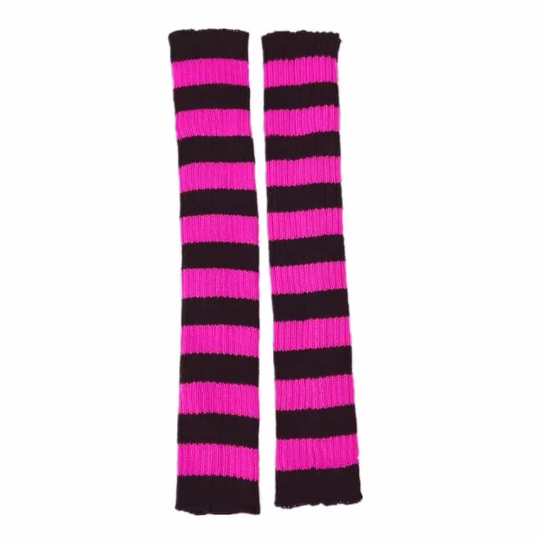 Japanese harajuku ins jk striped knit knee socks BY1196