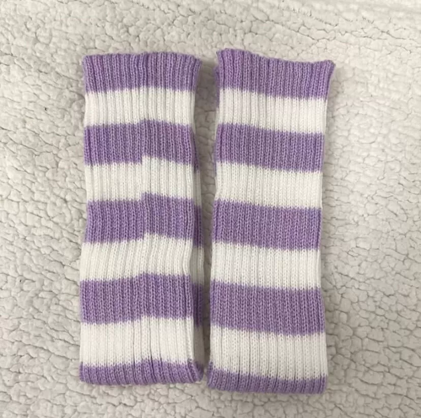 Japanese harajuku ins jk striped knit knee socks BY1196