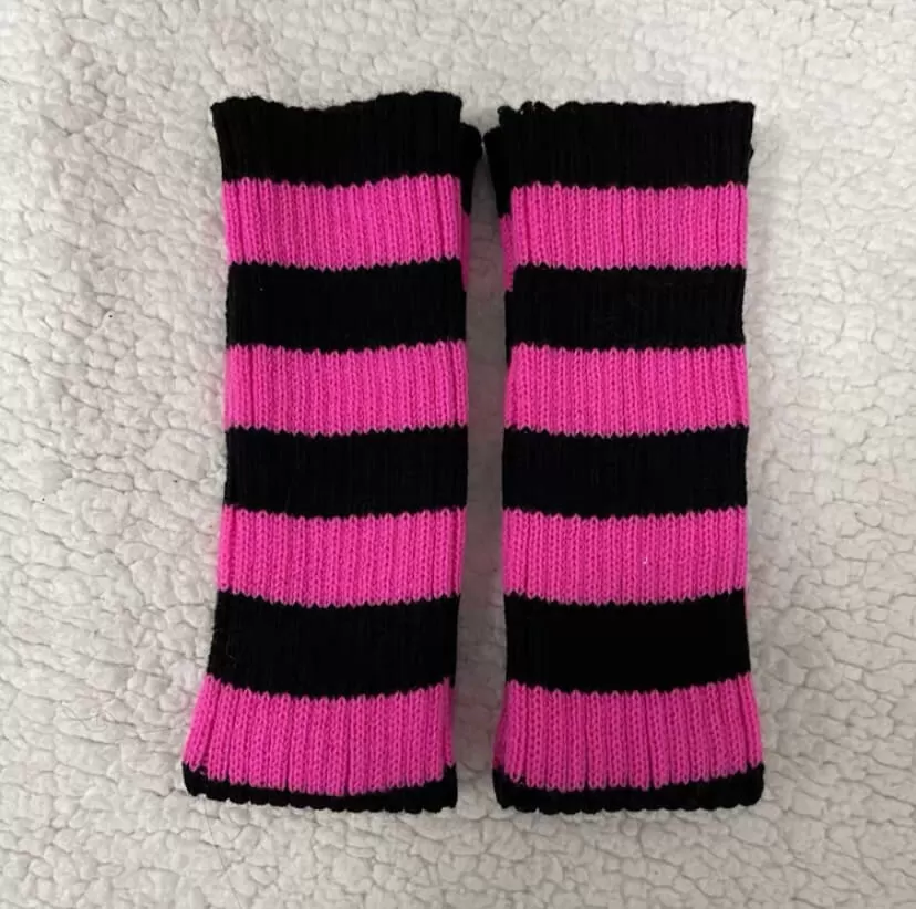 Japanese harajuku ins jk striped knit knee socks BY1196