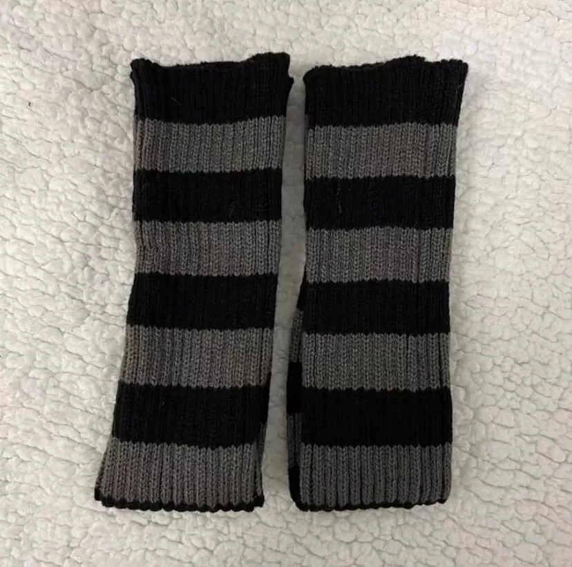 Japanese harajuku ins jk striped knit knee socks BY1196