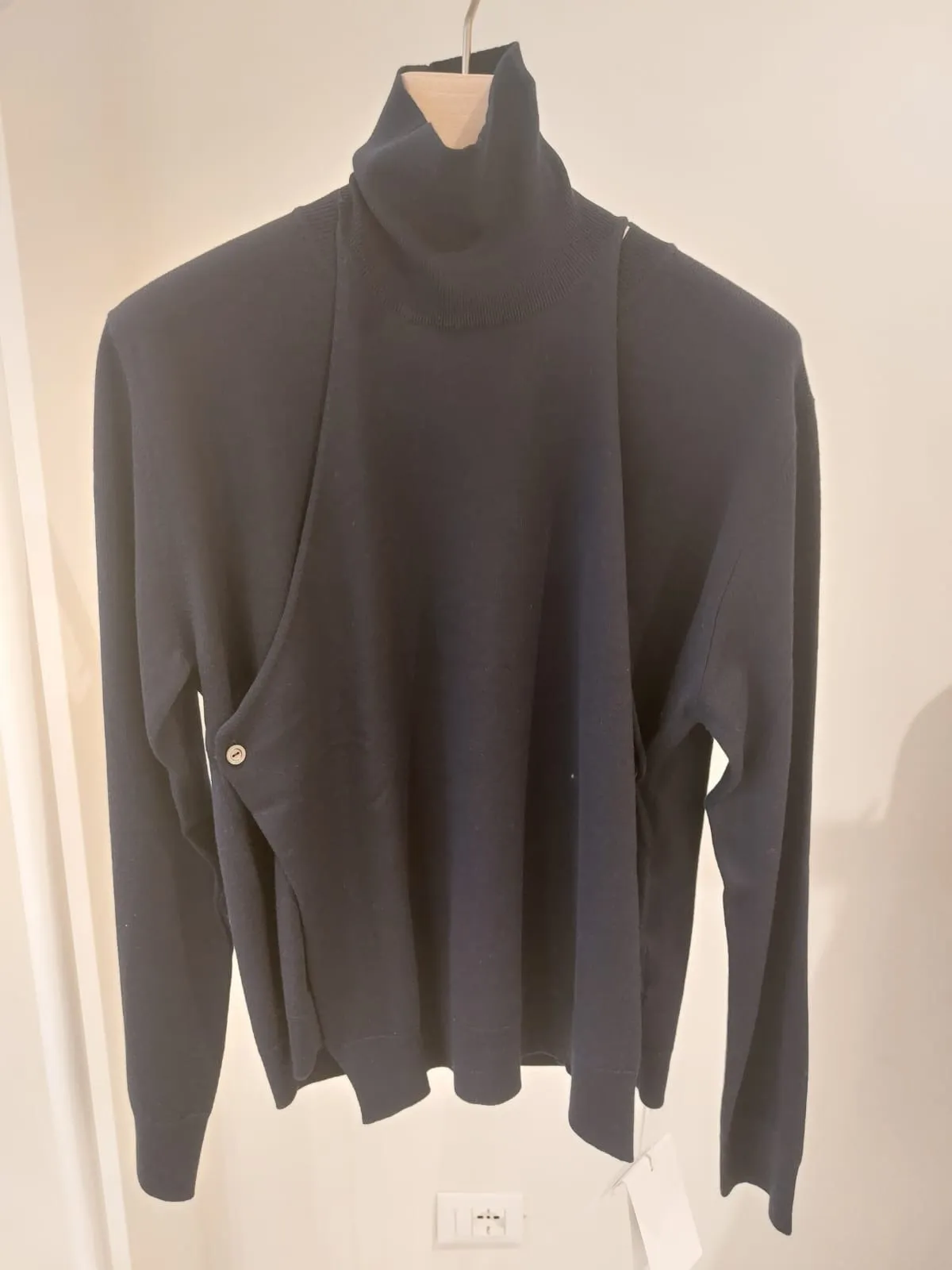 Jil Sander  |Crew Neck Casual Style Long Sleeves Plain Elegant Style