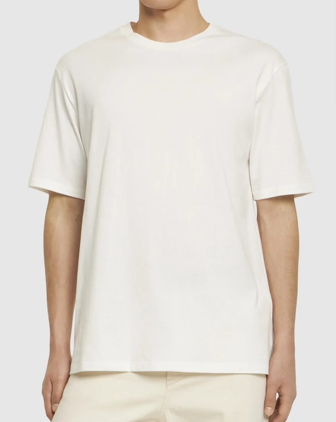 Jil Sander  |Crew Neck Plain Cotton Short Sleeves Logo Designers