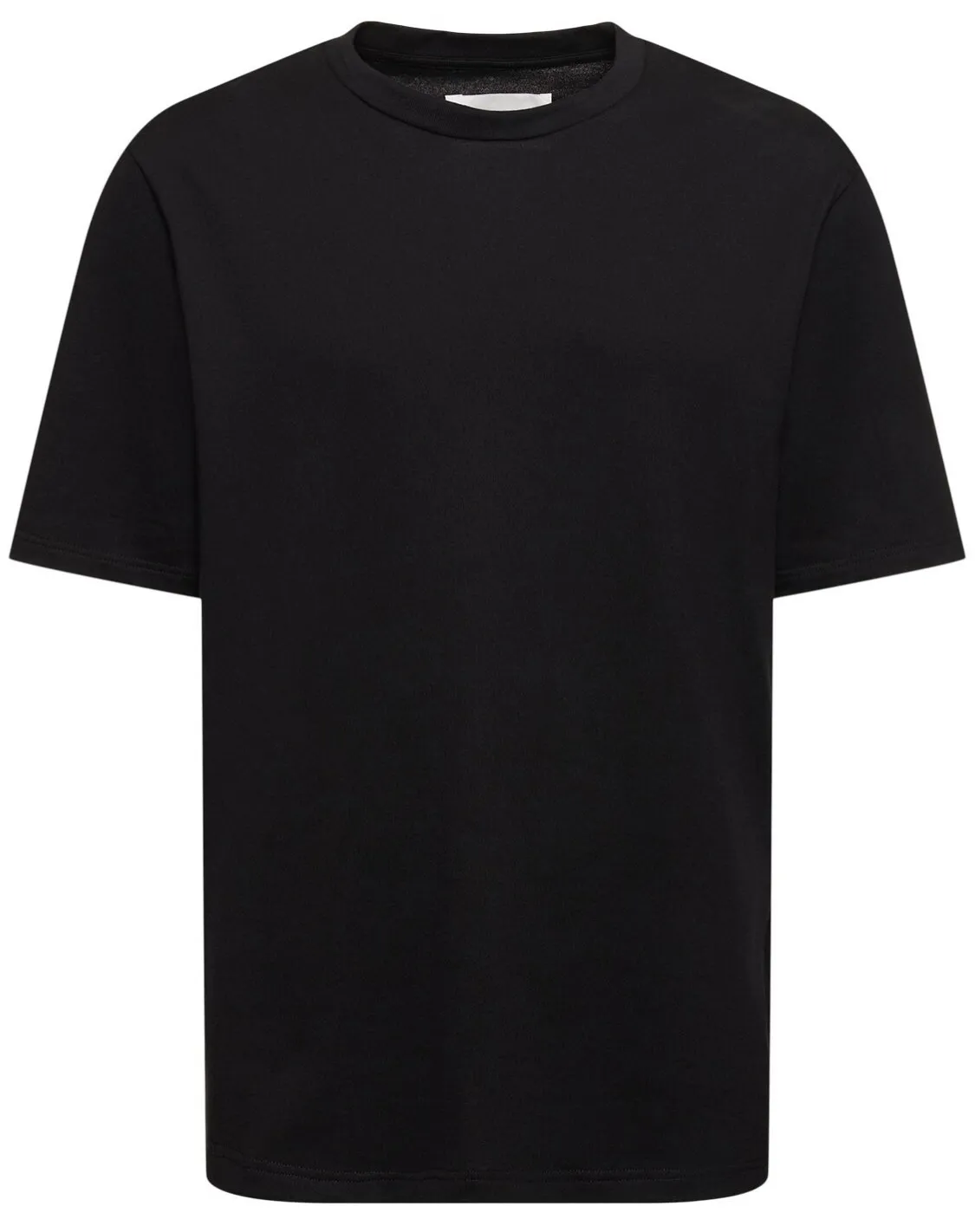 Jil Sander  |Crew Neck Plain Cotton Short Sleeves Logo Designers