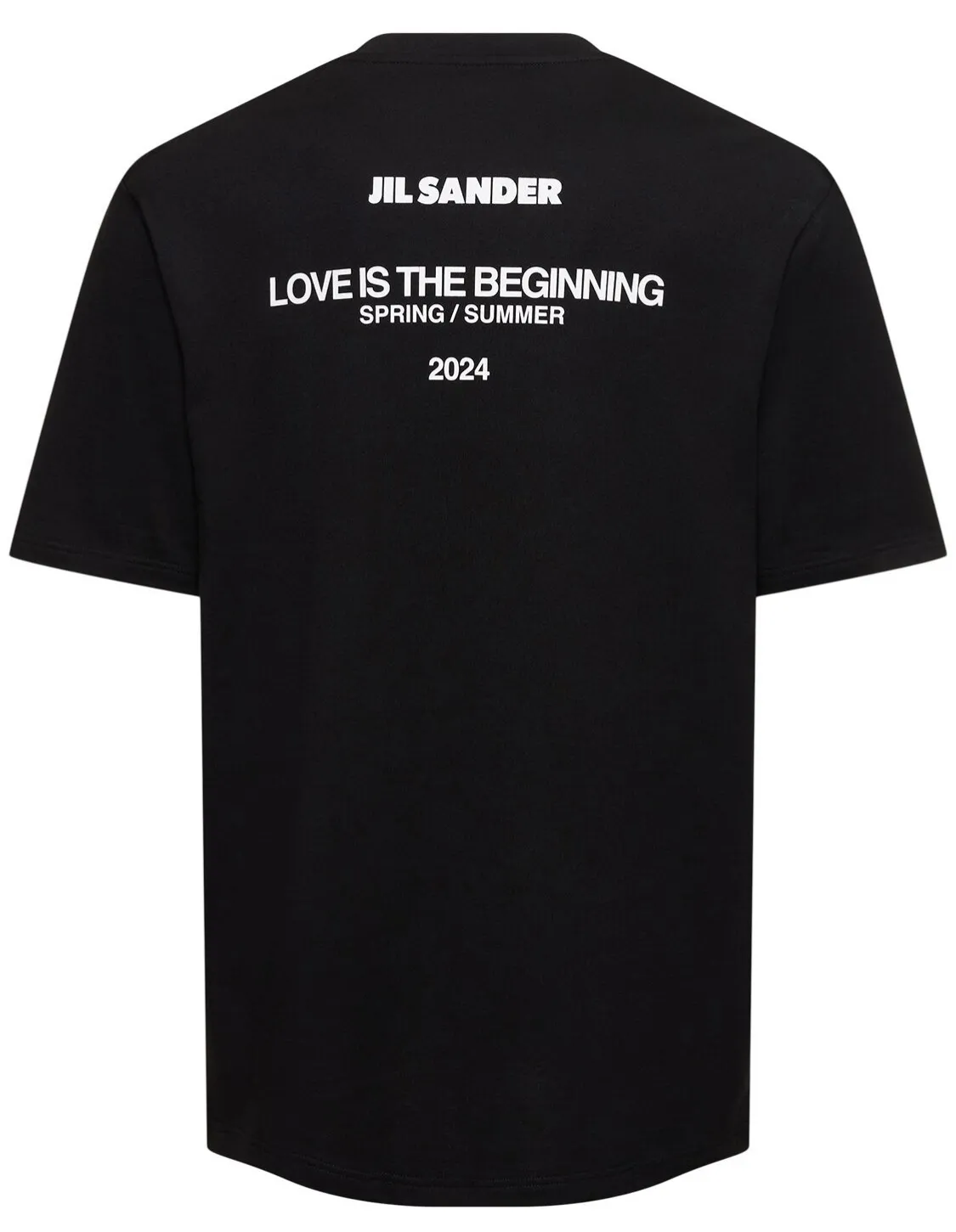 Jil Sander  |Crew Neck Plain Cotton Short Sleeves Logo Designers