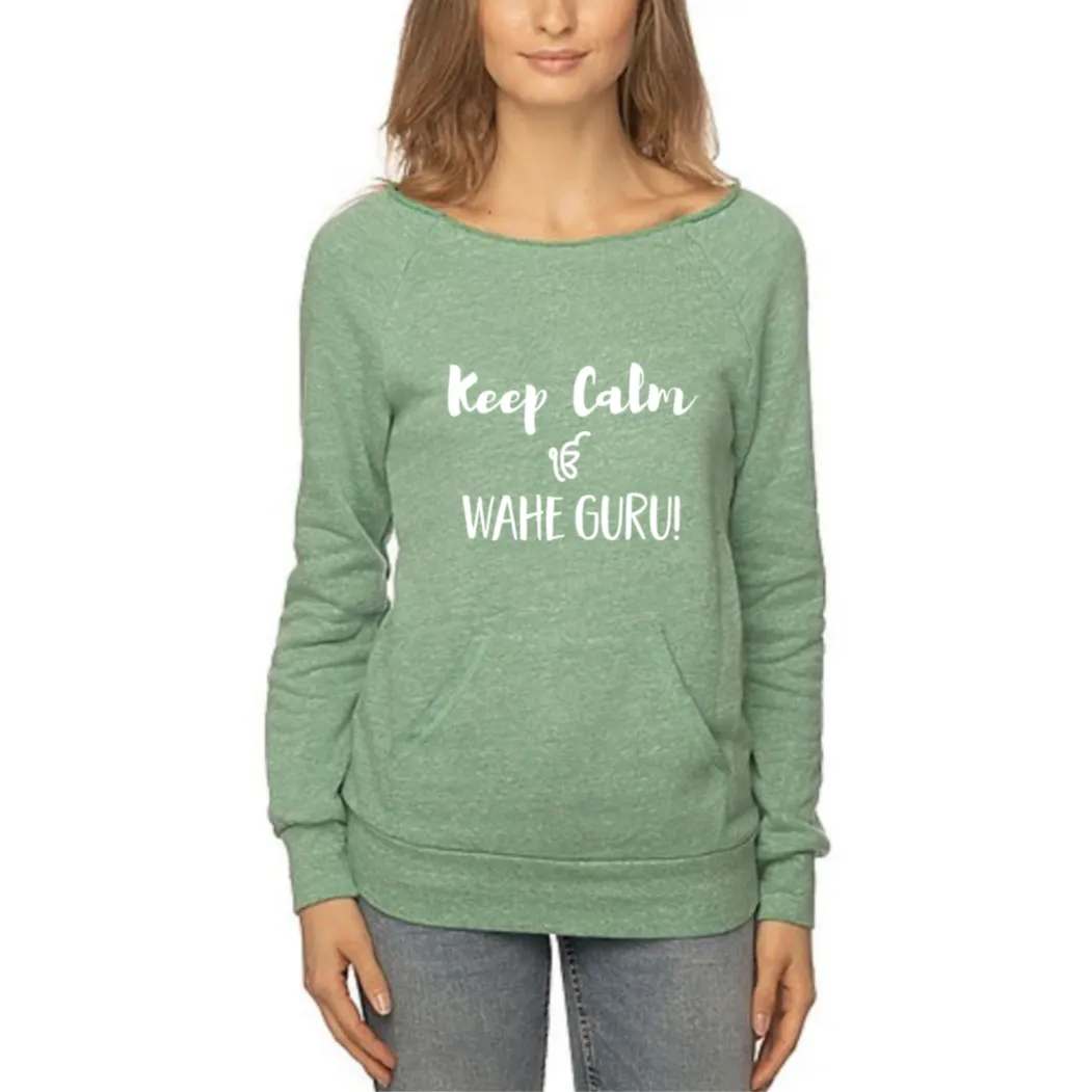 Keep Calm Ek Ong Kar Wahe Guru Eco blend Fleece