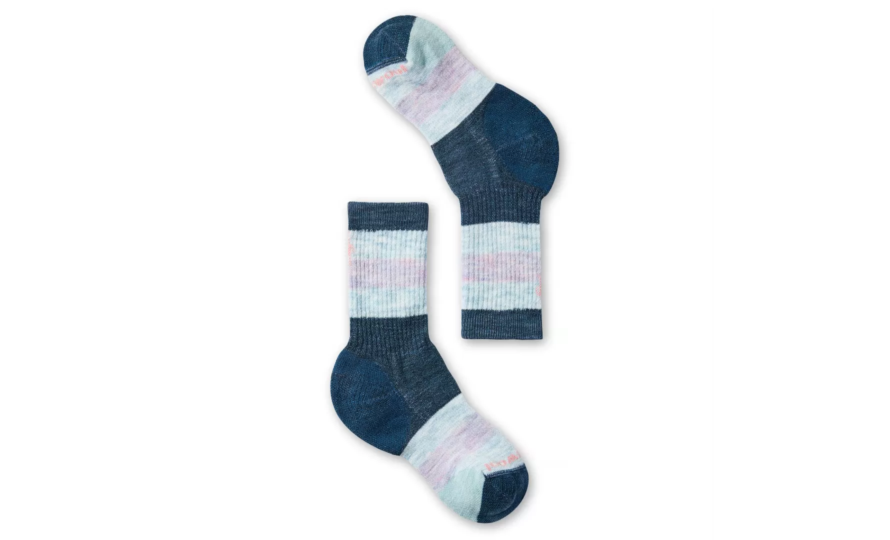 Kids' Hike Full Cushion Striped Crew Socks - Twilight Blue