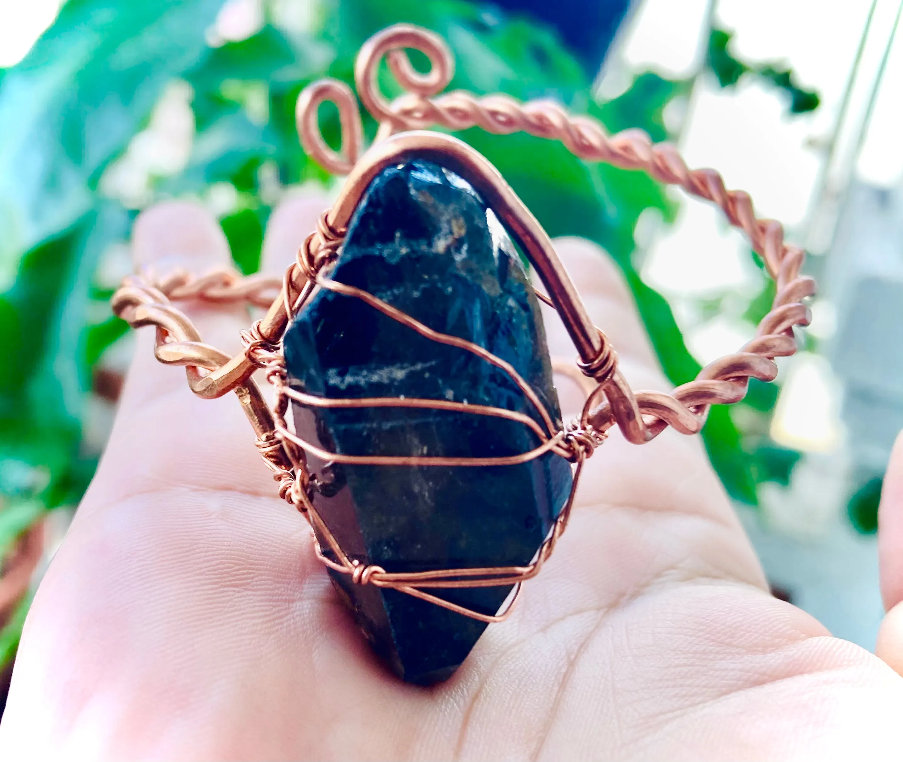 Large Smoky Quartz Cuff